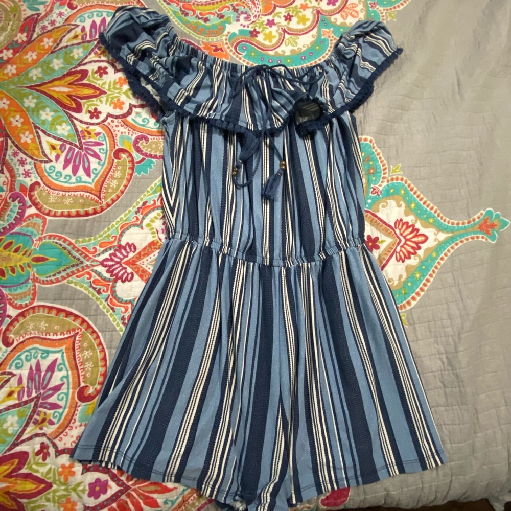 off the shoulder romper